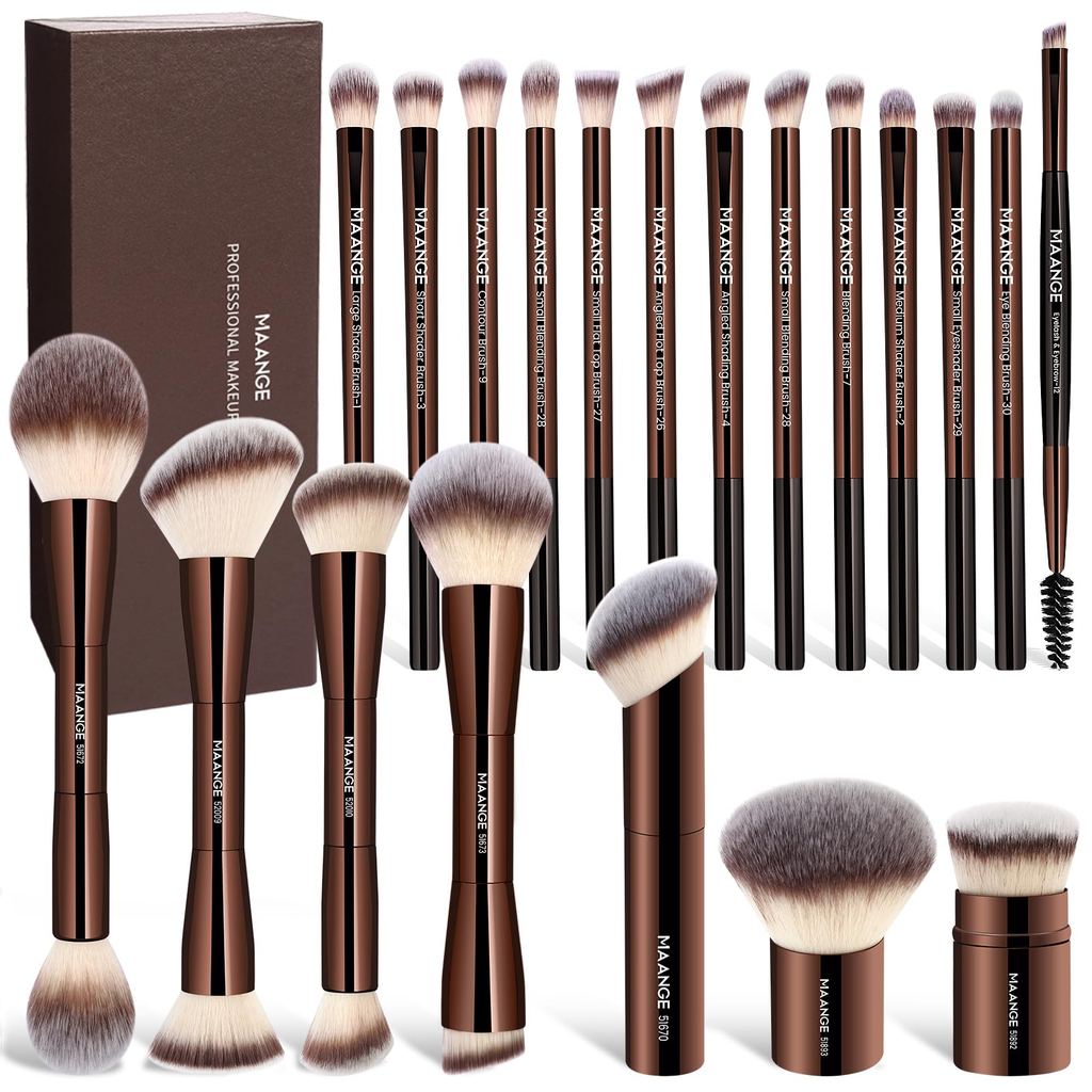 Easy Clean Makeup Brush Set - Natural