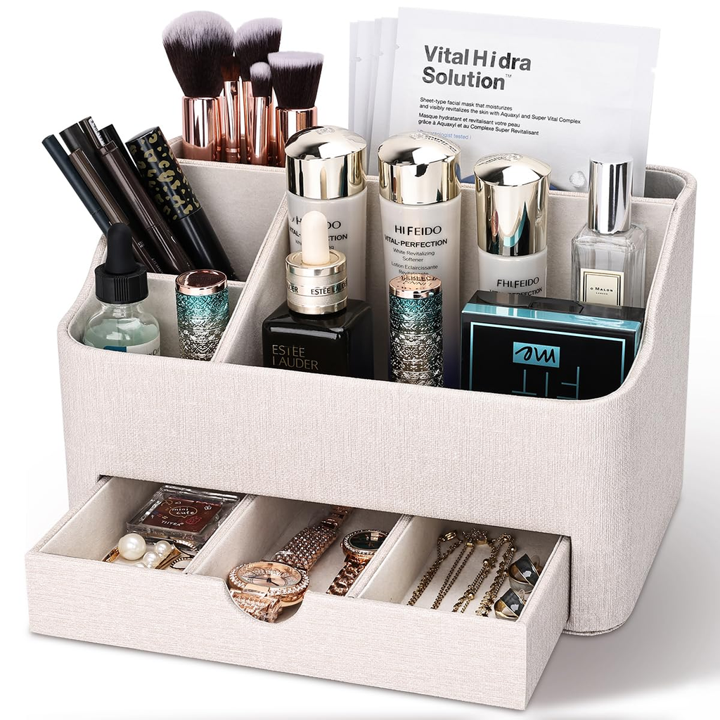 Patterned Makeup Organizer - Large