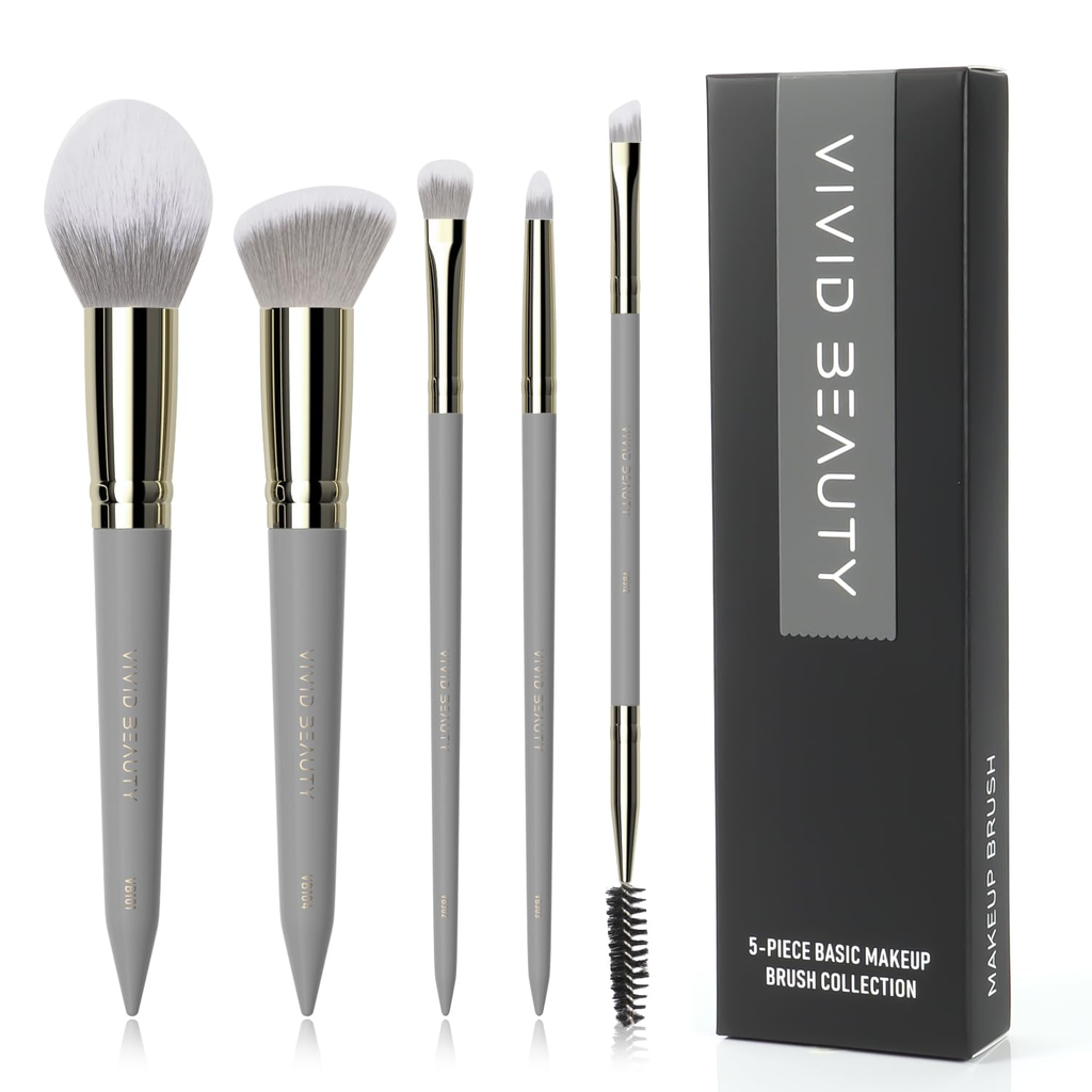 Easy Clean Makeup Brush Set - Sage